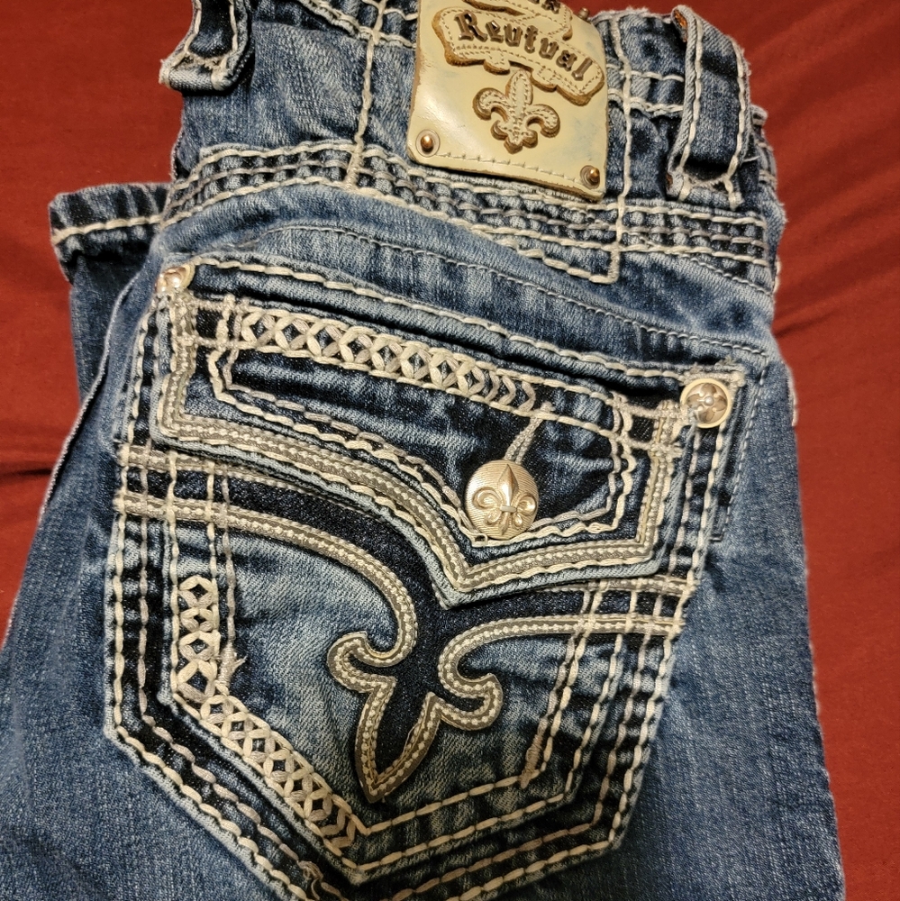 Men's Rock Rival Byron slim boot cut jeans size 30